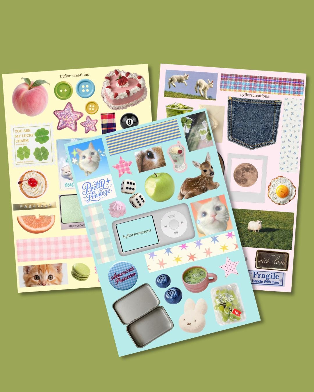 Planches d'autocollants Bits & Cutie Bobs