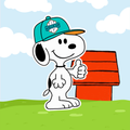 Autocollant vinyle chiot inspiré des équipes de la LPHF | Décalque inspiré de Snoopy du hockey sur glace