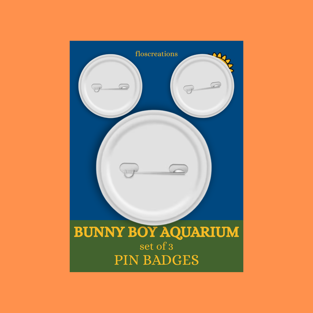 Bunny NHL Boy Aquarium Pin Badge Set
