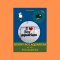 Bunny NHL Boy Aquarium Pin Badge Set
