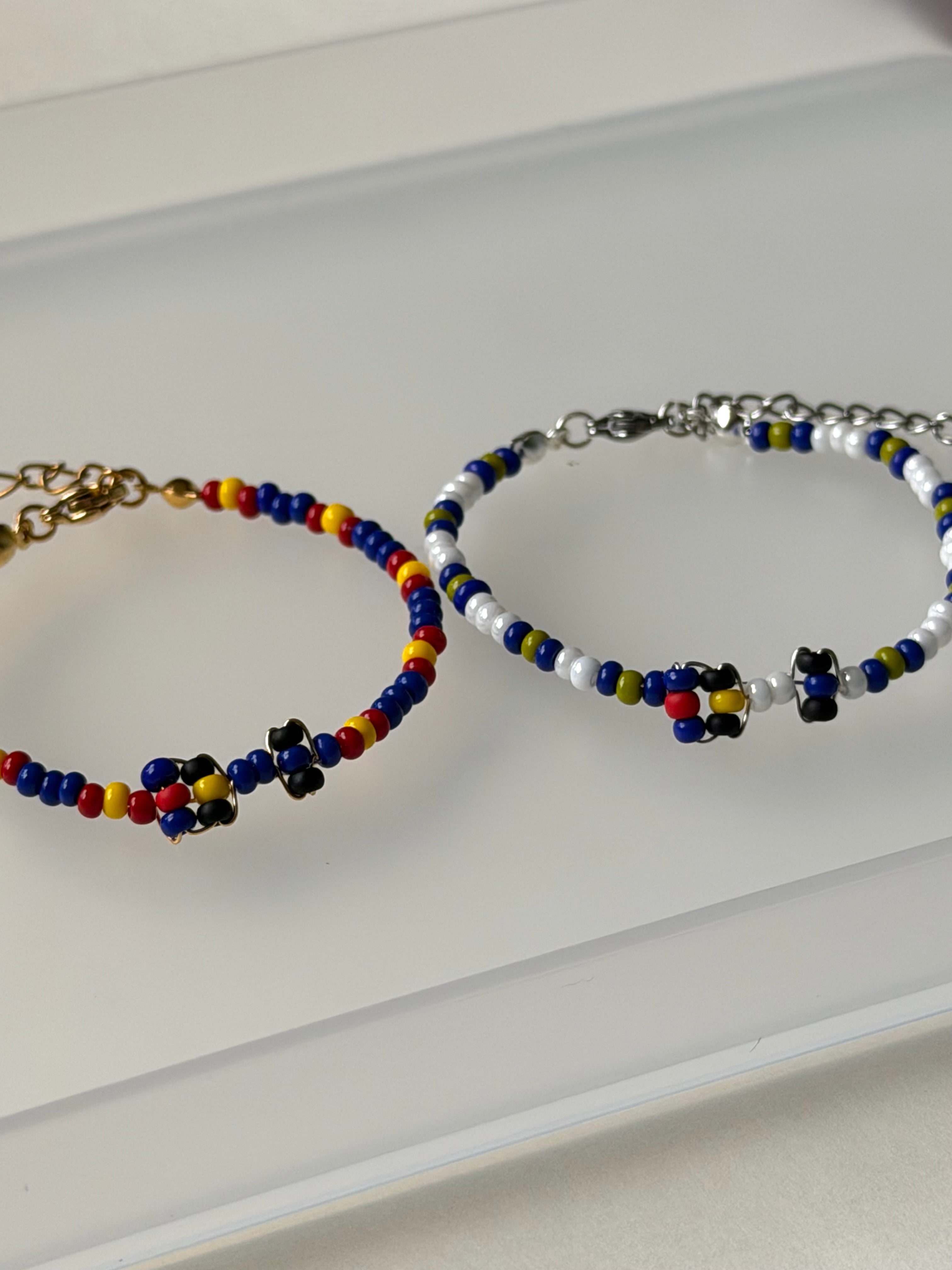 F1 Race Car Beaded Bracelet