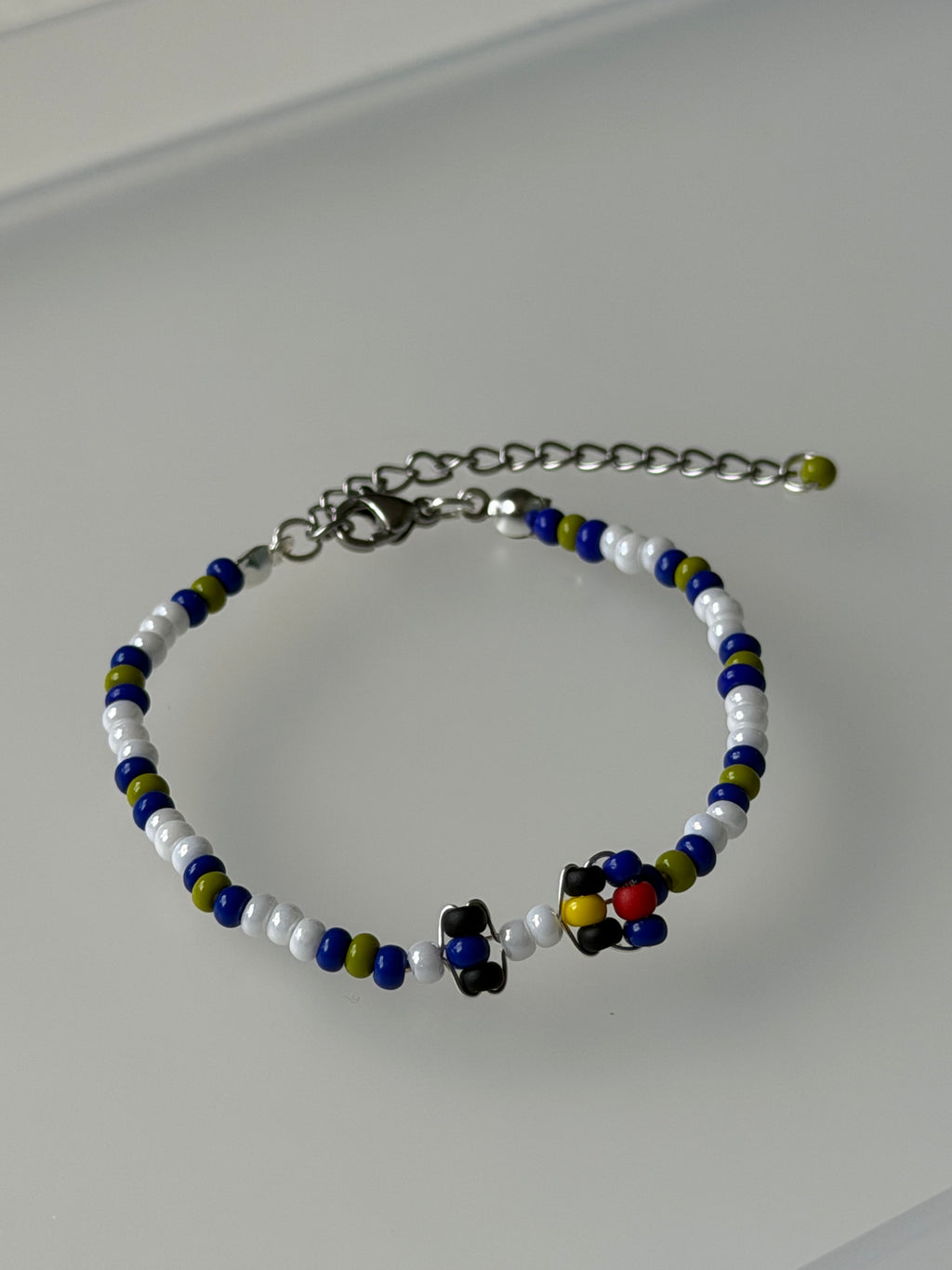 F1 Race Car Beaded Bracelet