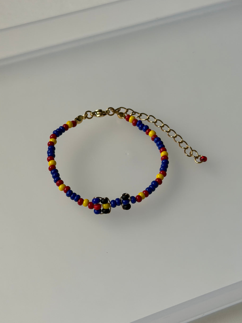 F1 Race Car Beaded Bracelet