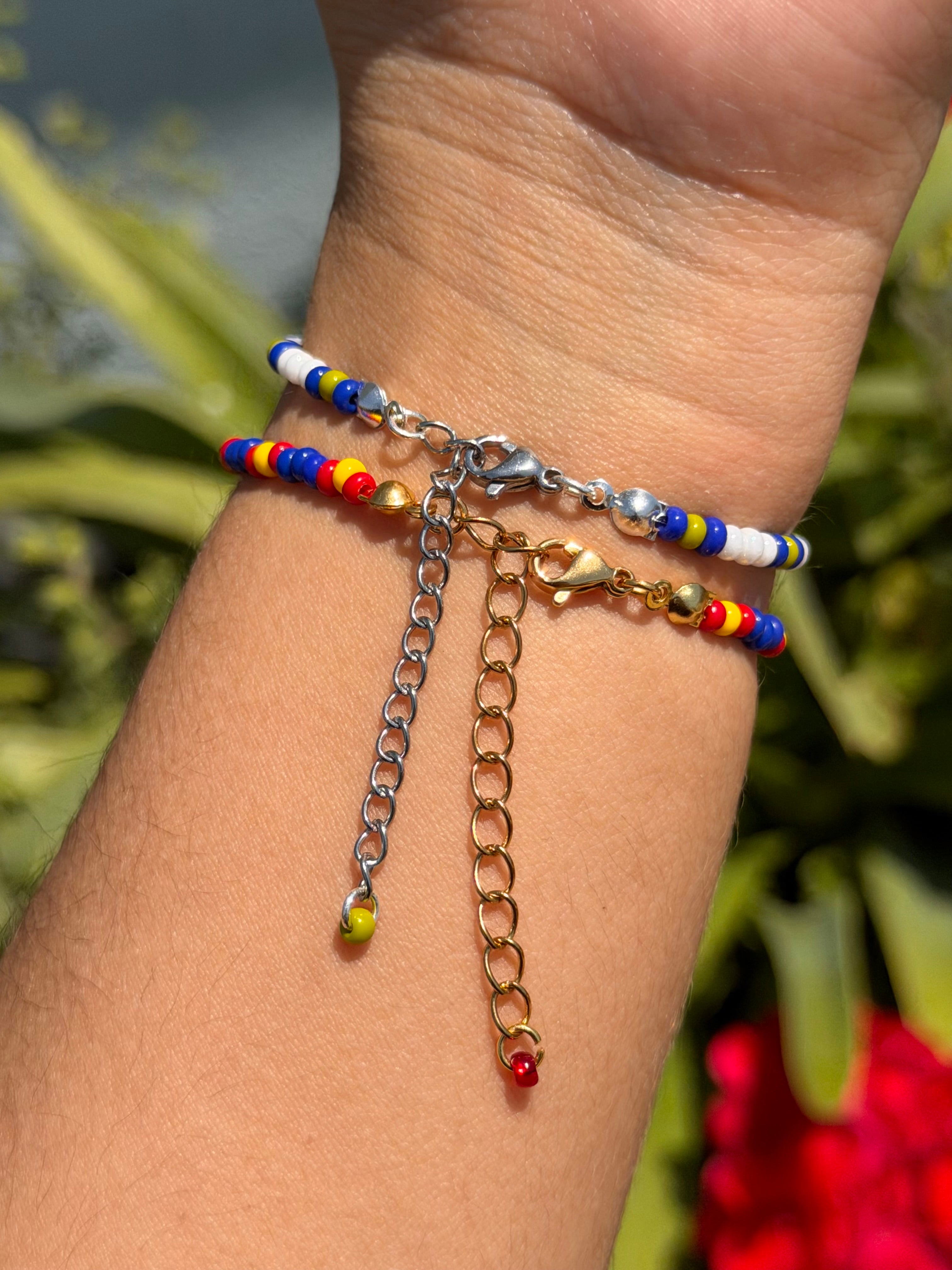 F1 Race Car Beaded Bracelet