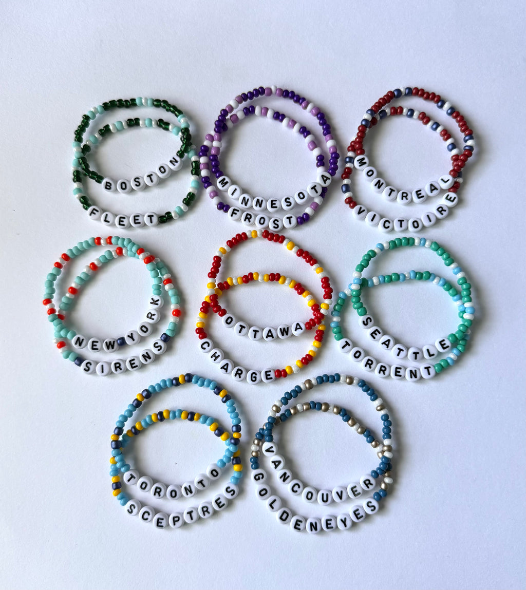 PWHL Team Friendship Bracelet Set