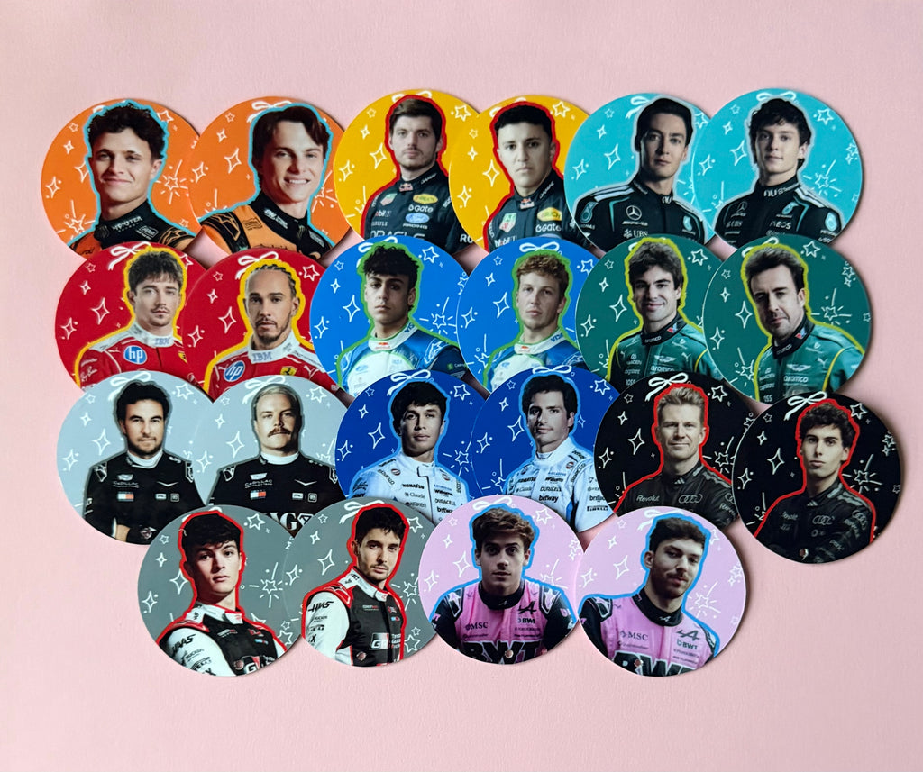 F1 Driver Mini Picket Keychains | Formula 1 Inspired Mini Picket Charm
