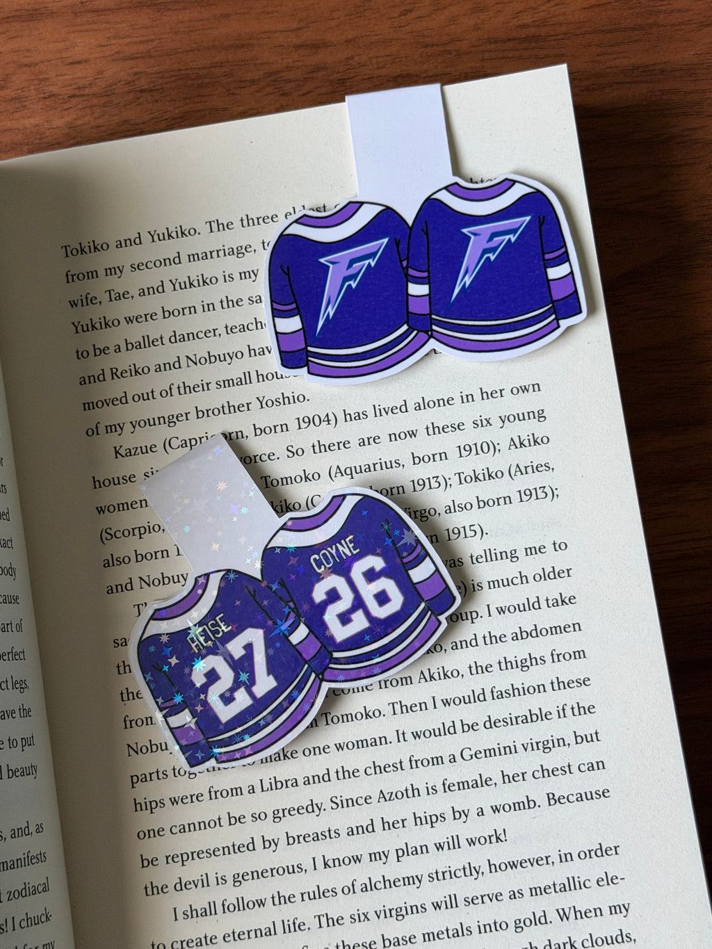 Custom Hockey Jersey Magnetic Bookmark