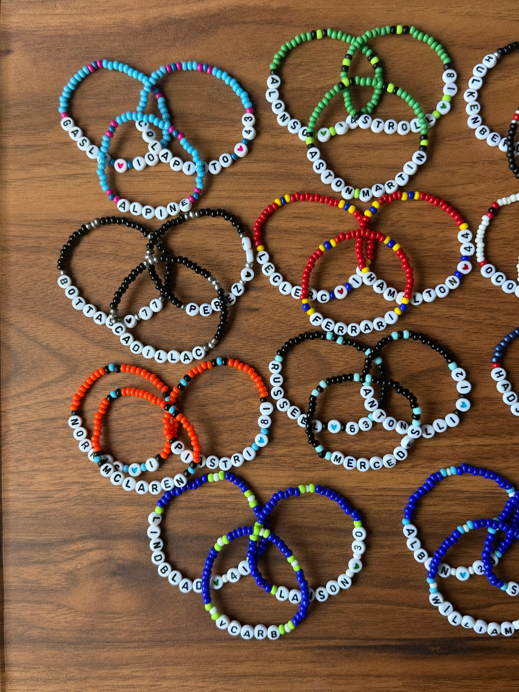 F1 Team Friendship Bracelet Set