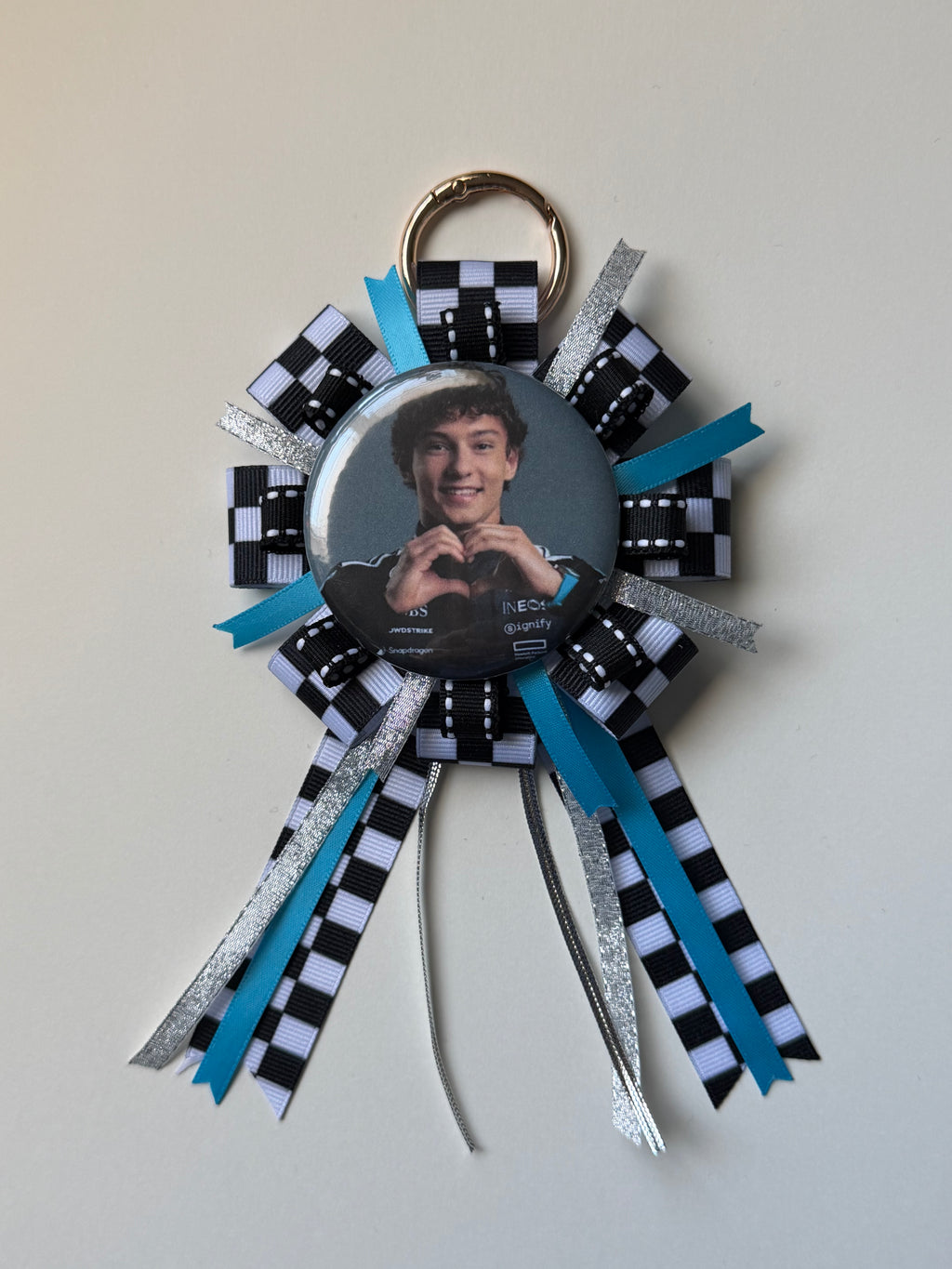 F1 Driver Rosette Badge Keychain | Formula 1 Accessory
