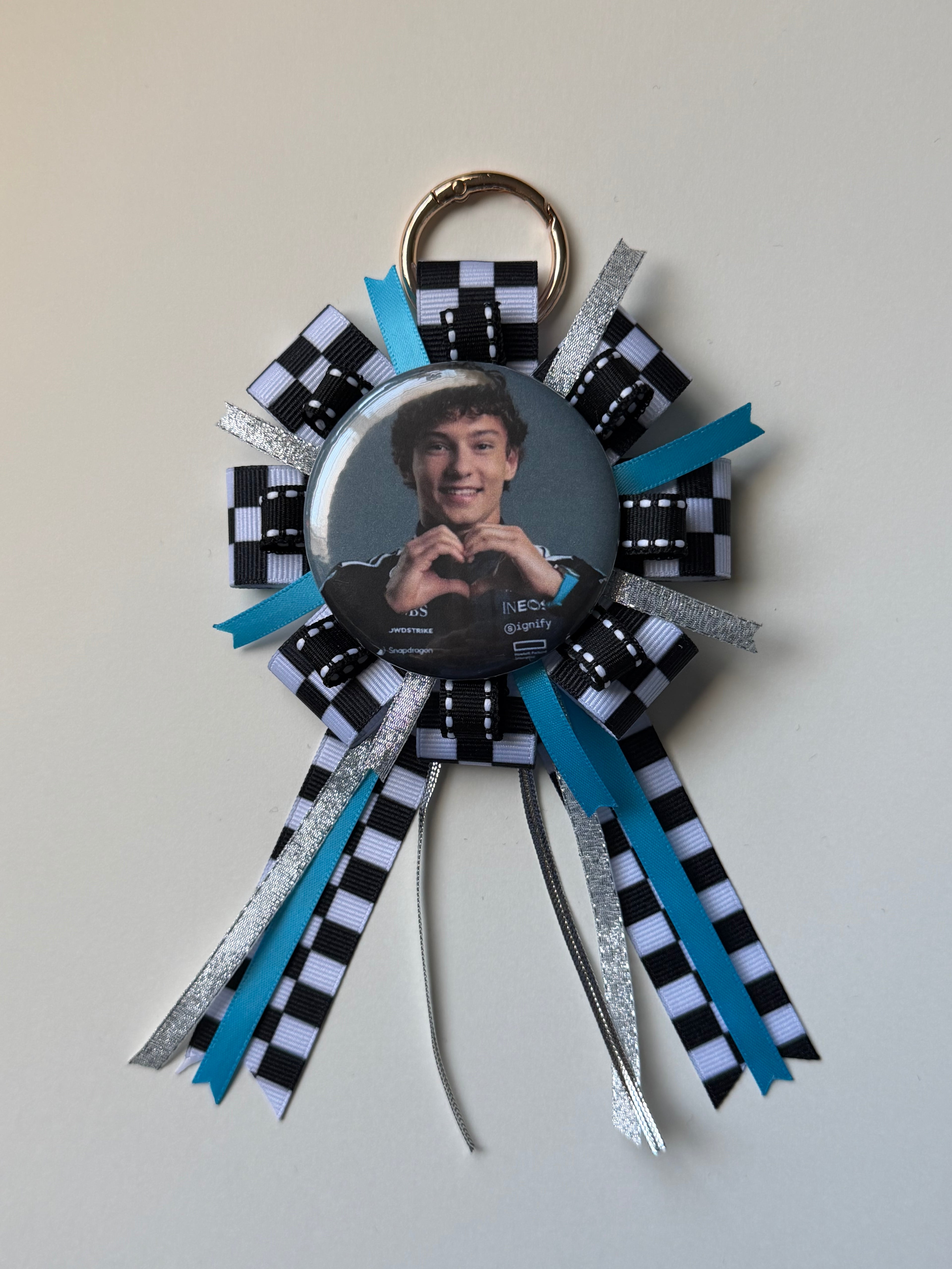 F1 Driver Rosette Badge Keychain | Formula 1 Accessory