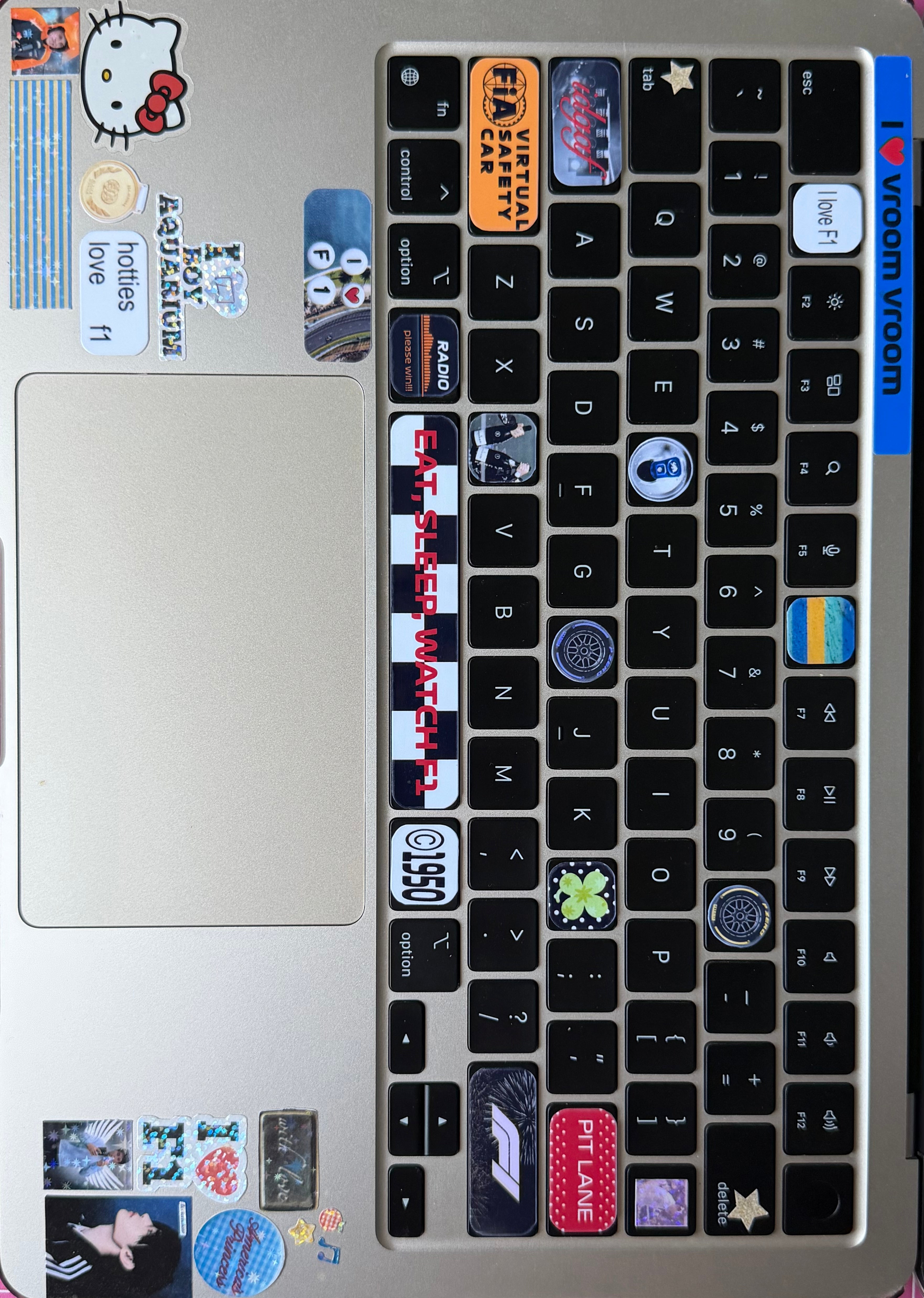 F1 Keyboard Deco Stickers