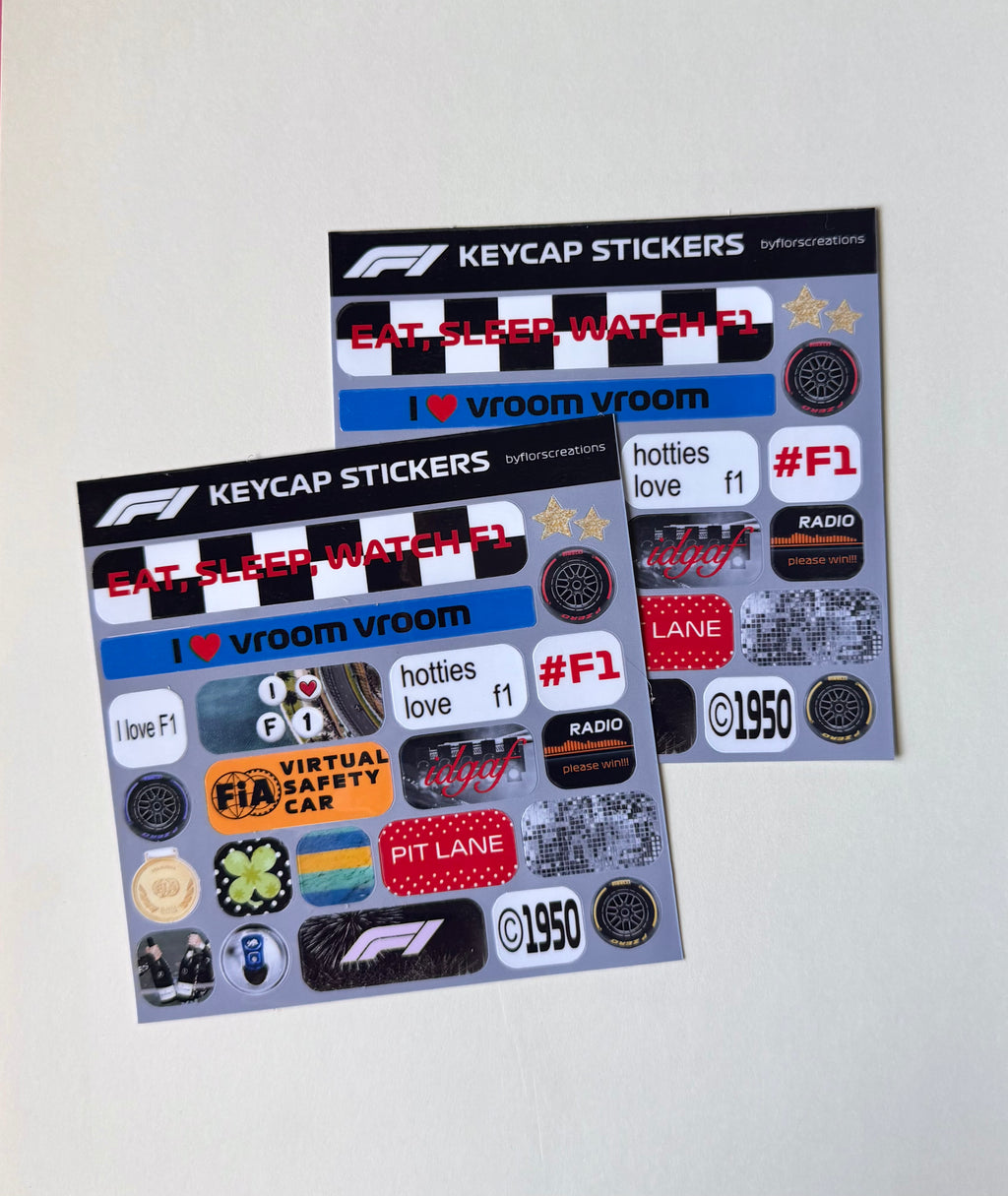 F1 Keyboard Deco Stickers