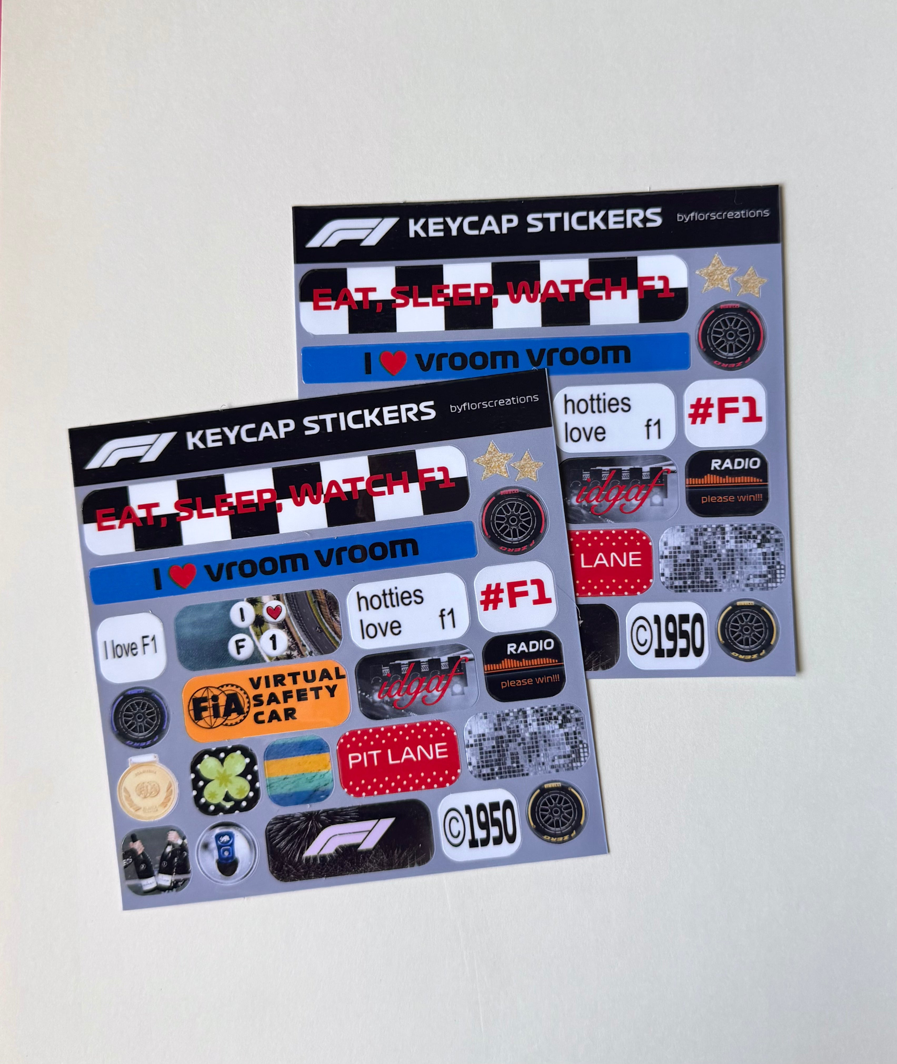 F1 Keyboard Deco Stickers