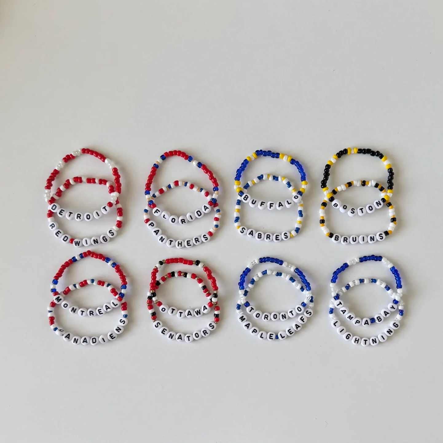 NHL Team Friendship Bracelet Set
