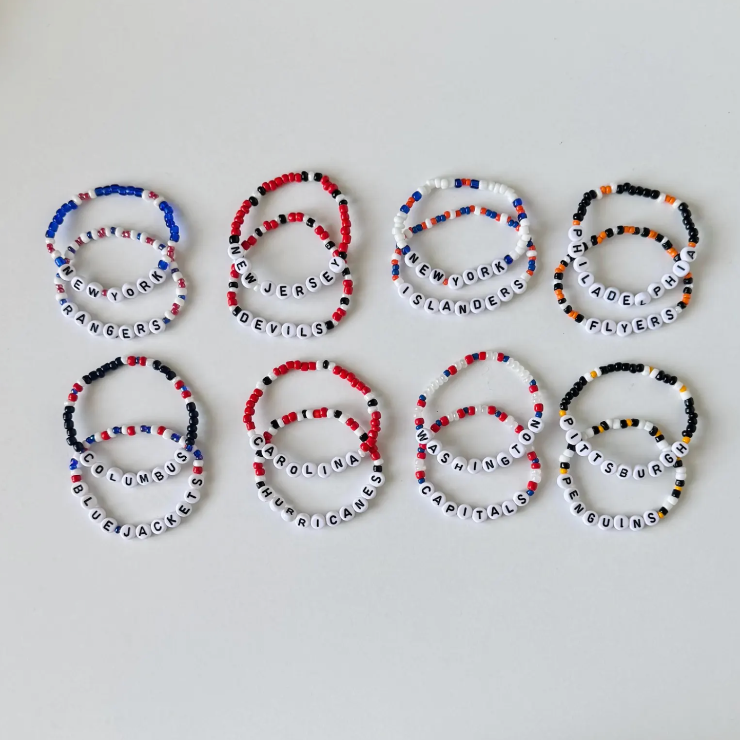 NHL Team Friendship Bracelet Set