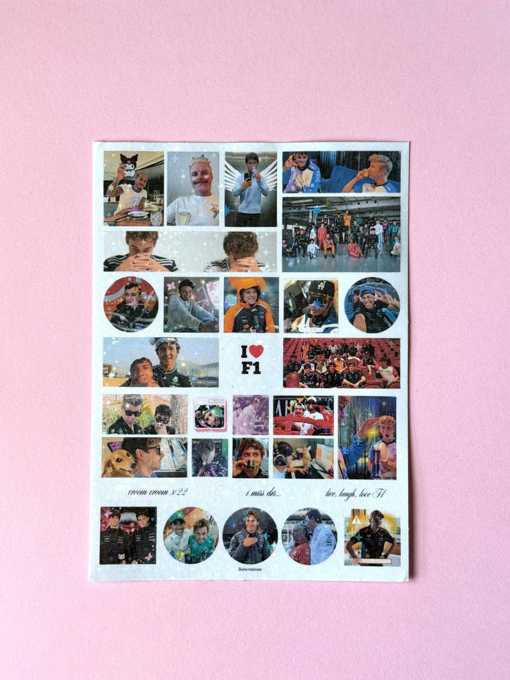 Meme/Reaction F1 2026 Sticker Sheet | Formula One Stickers