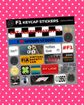 F1 Keyboard Deco Stickers
