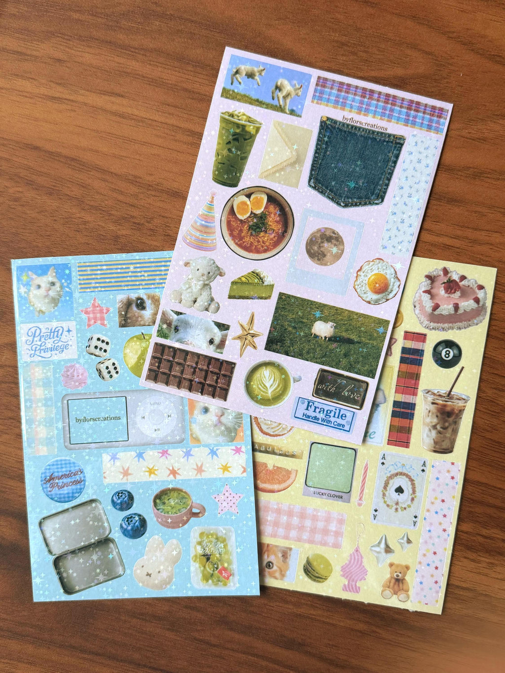 Planches d'autocollants Bits & Cutie Bobs