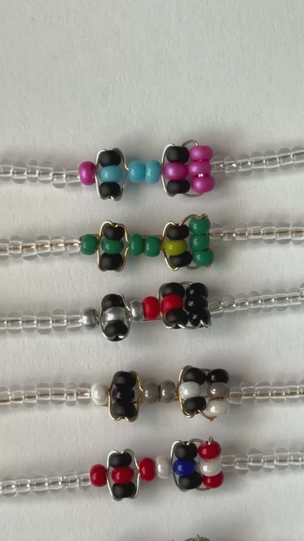 F1 Beaded Race Car Necklace