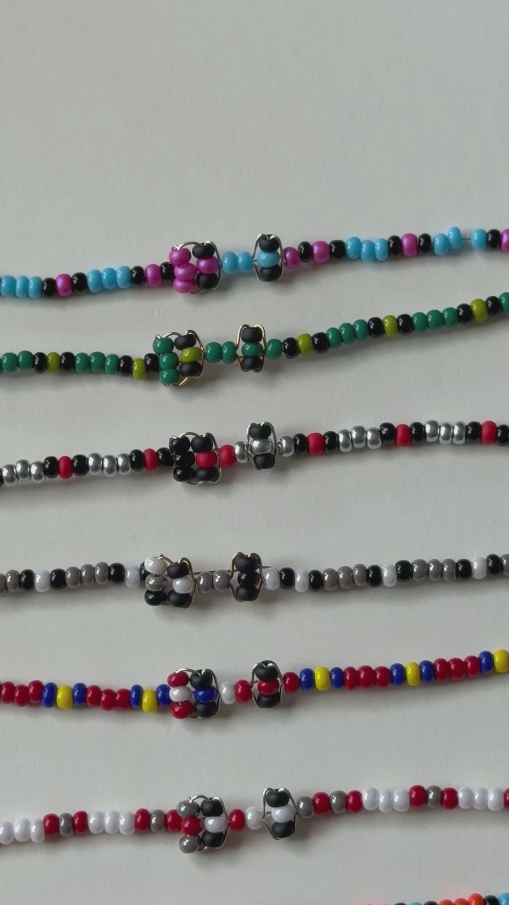 F1 Race Car Beaded Bracelet
