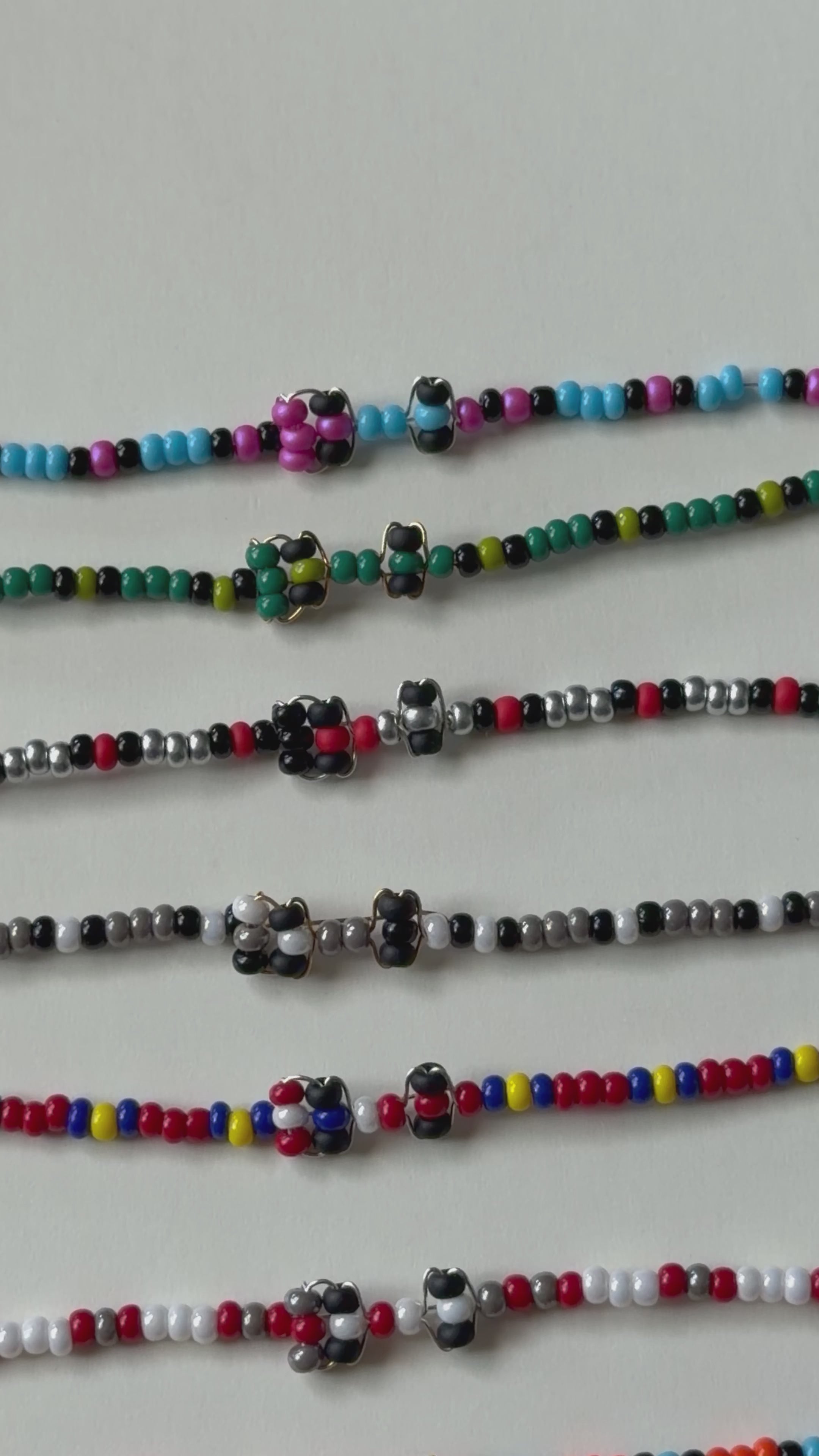 F1 Race Car Beaded Bracelet